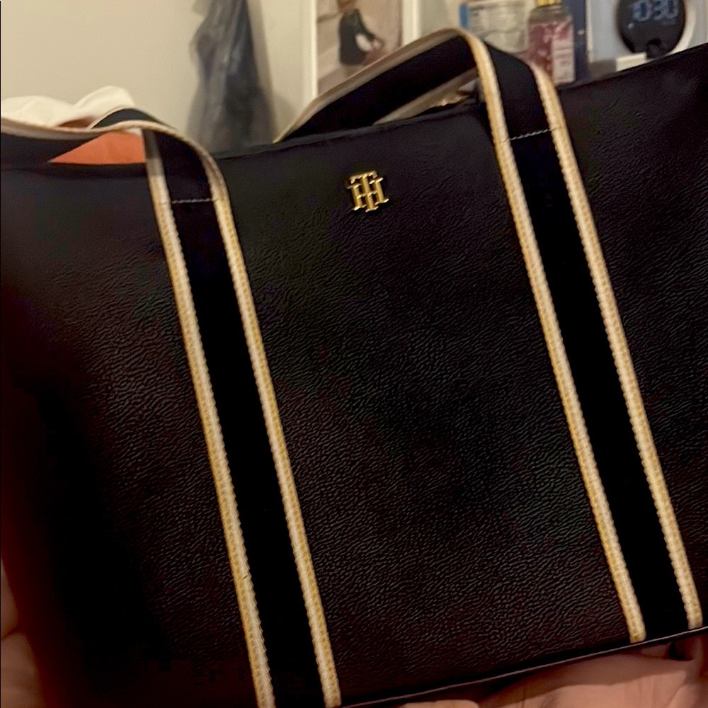 Tommy Hilfiger Black Bag with Red Accents